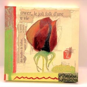 Z GALLERIE FLORAL LE JOLI CANVAS PRINT